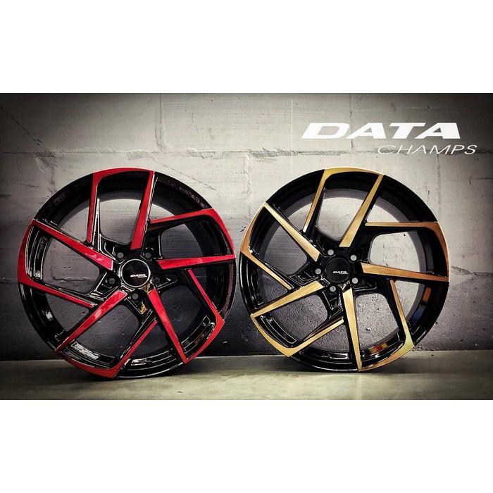 【頂尖】全新DATA 18吋鋁圈 VL04 5X100 108 114.3 8.5J 黑底古銅面 陽極紅 銀車面-細節圖6