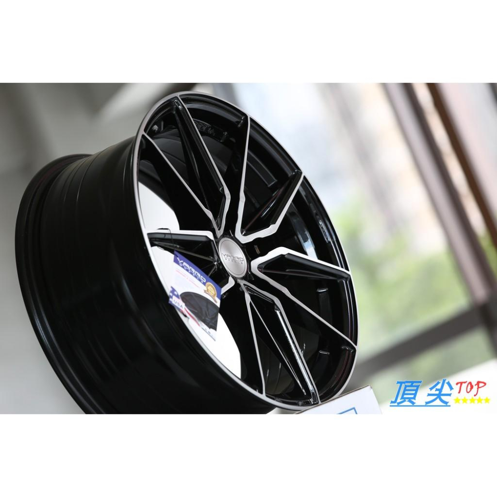 【頂尖】全新VARRO VD36X 18吋旋壓鋁圈 5X112 8J ET42 亮黑車面 VD36 美國品牌-細節圖3