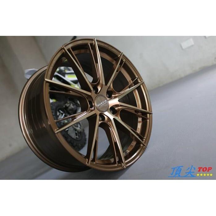 【頂尖】全新DATA 18吋DST旋壓鋁圈 FF10 5X100 108 112 114.3 8.5J 古銅金車面-細節圖2