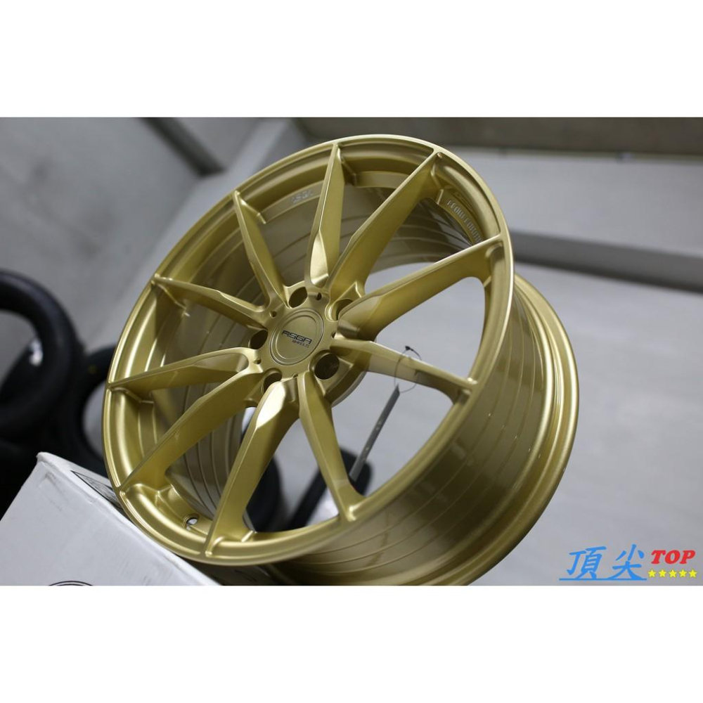 【頂尖】全新ASGA 富特麗鋁圈 ARF06 18吋旋壓輕量化 5X114.3 8.5J ET43 亮金色-細節圖2