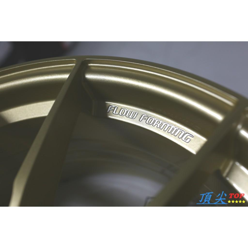 【頂尖】全新ASGA 富特麗鋁圈 ARF06 18吋旋壓輕量化 5X114.3 8.5J ET43 亮金色-細節圖4