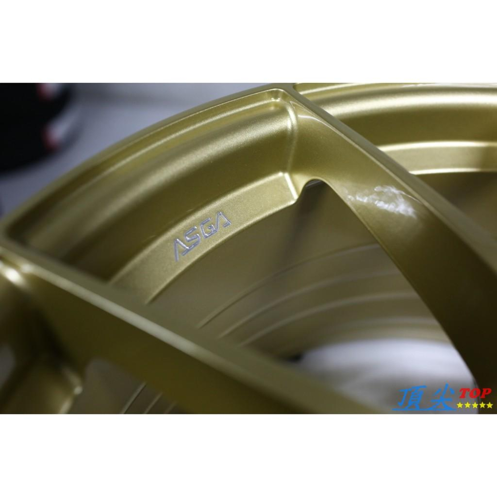 【頂尖】全新ASGA 富特麗鋁圈 ARF06 18吋旋壓輕量化 5X114.3 8.5J ET43 亮金色-細節圖5
