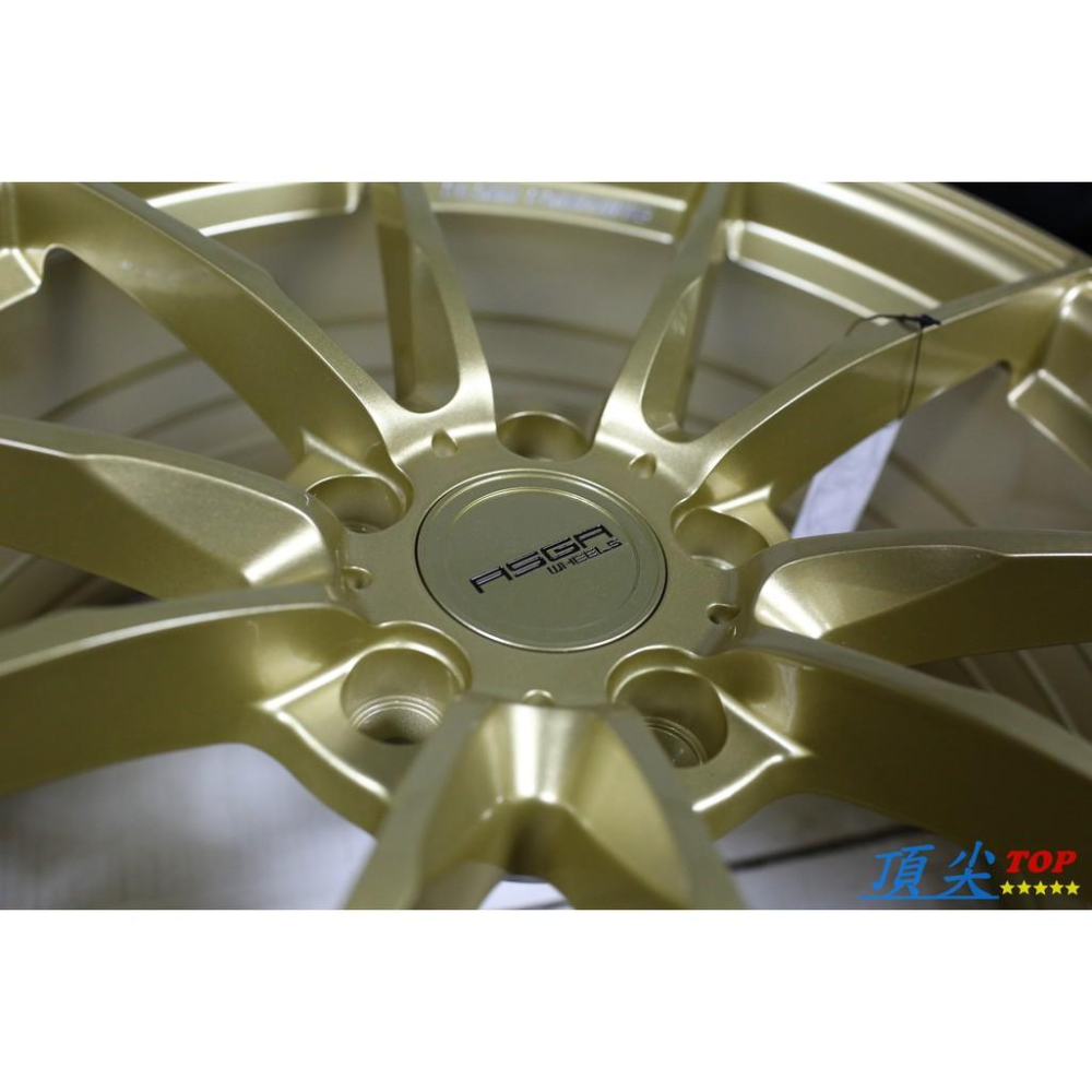 【頂尖】全新ASGA 富特麗鋁圈 ARF06 18吋旋壓輕量化 5X114.3 8.5J ET43 亮金色-細節圖6