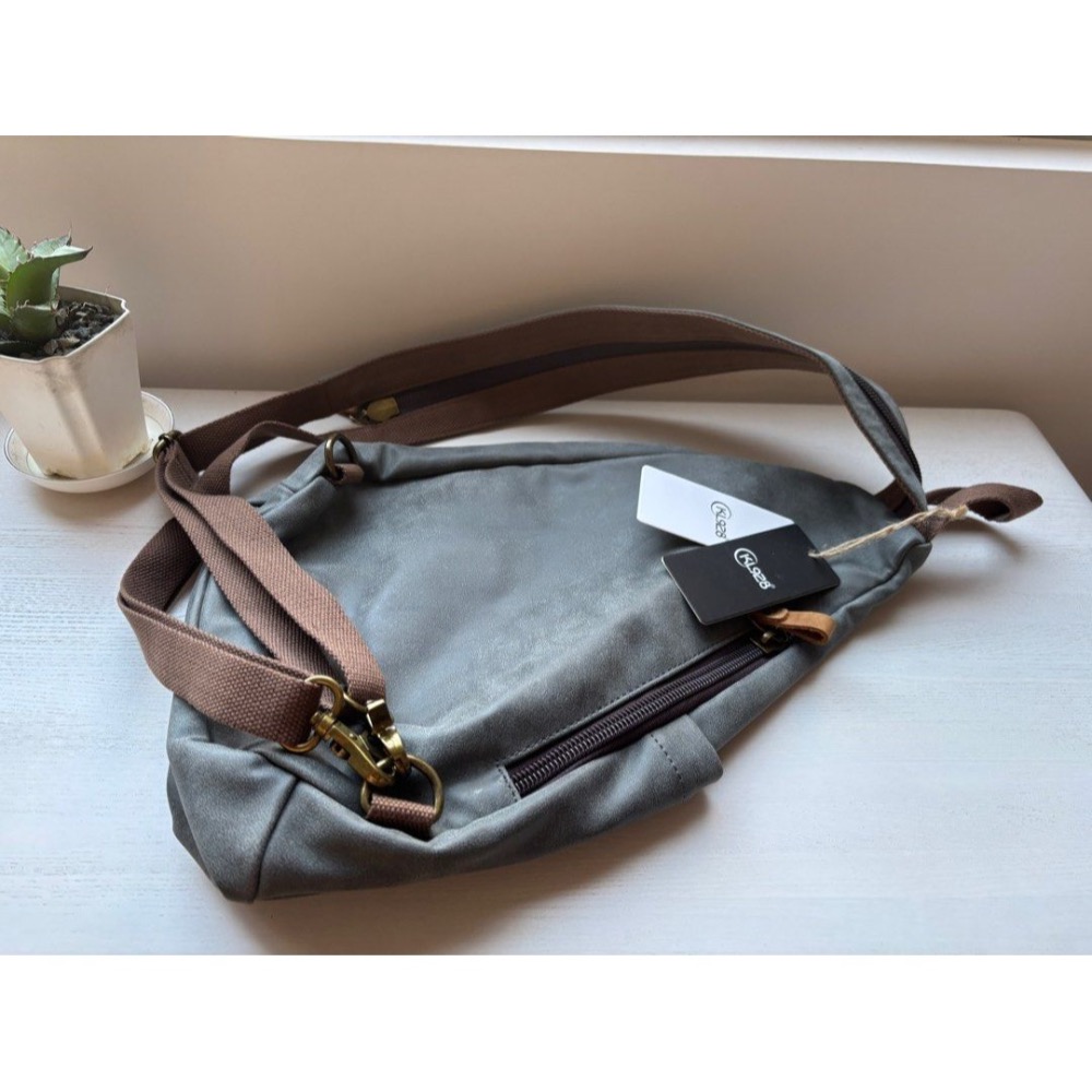 全新 文青防水斜背包｜KL928 美式機能包｜兩用背法-細節圖2