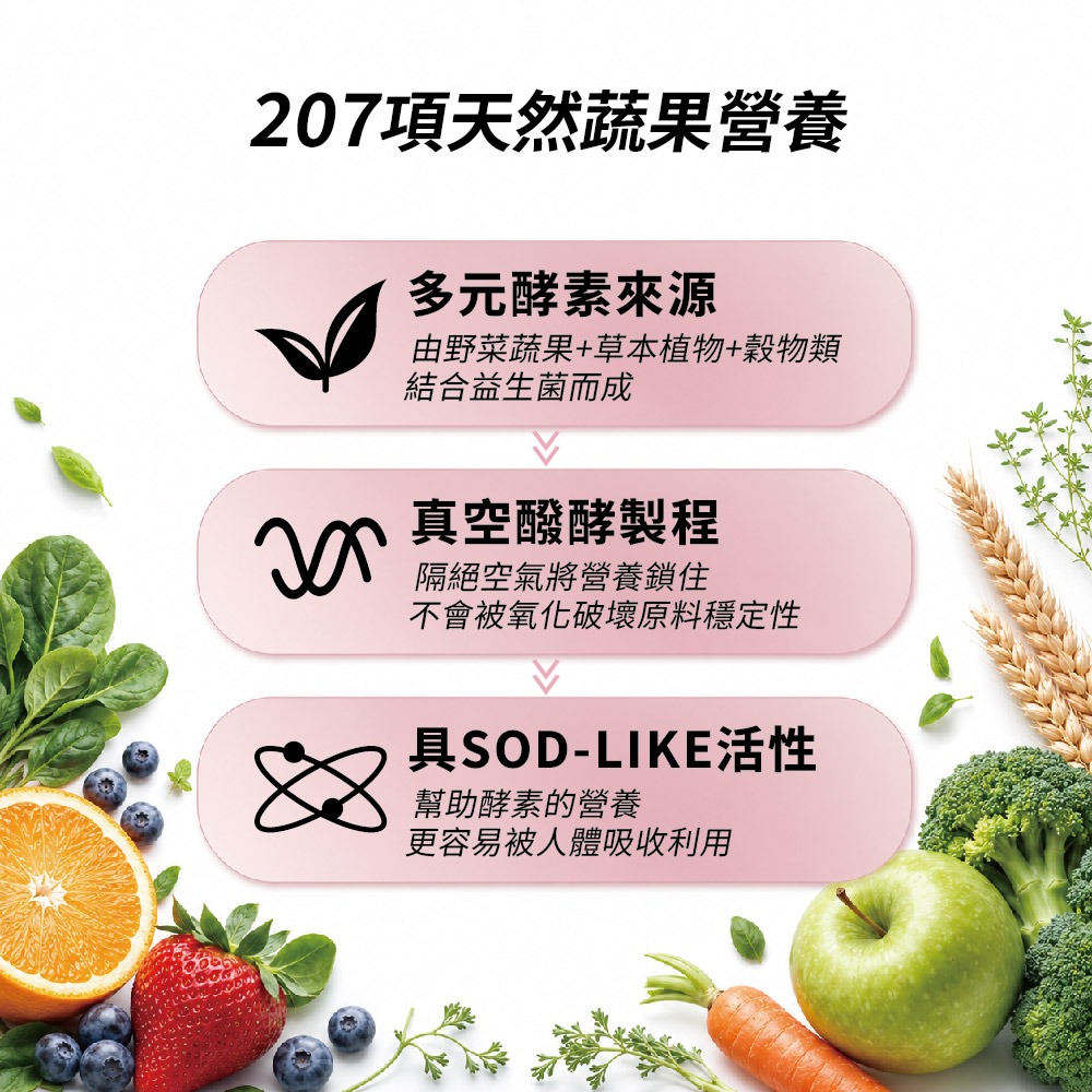 膠原生醫【每日益生菌】全新升級15菌株 (2g×30包)｜多元菌種乳酸菌 + 207項天然蔬果 消化道健康 排便順暢-細節圖5