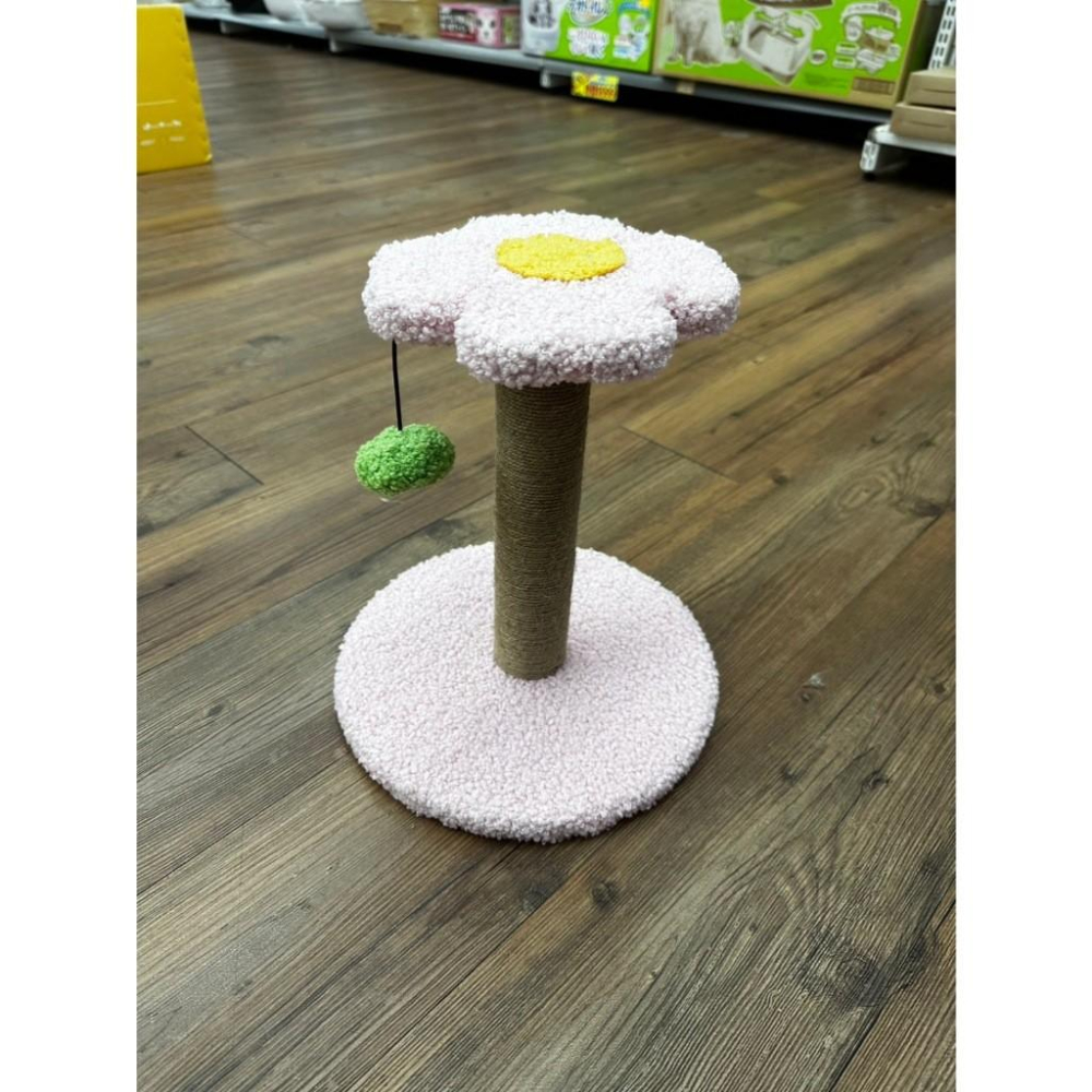 🚀隔日到貨🚀萌寵要當家 有喵病 台灣現貨 -小花花貓抓柱-粉色貓抓柱貓抓柱-細節圖2