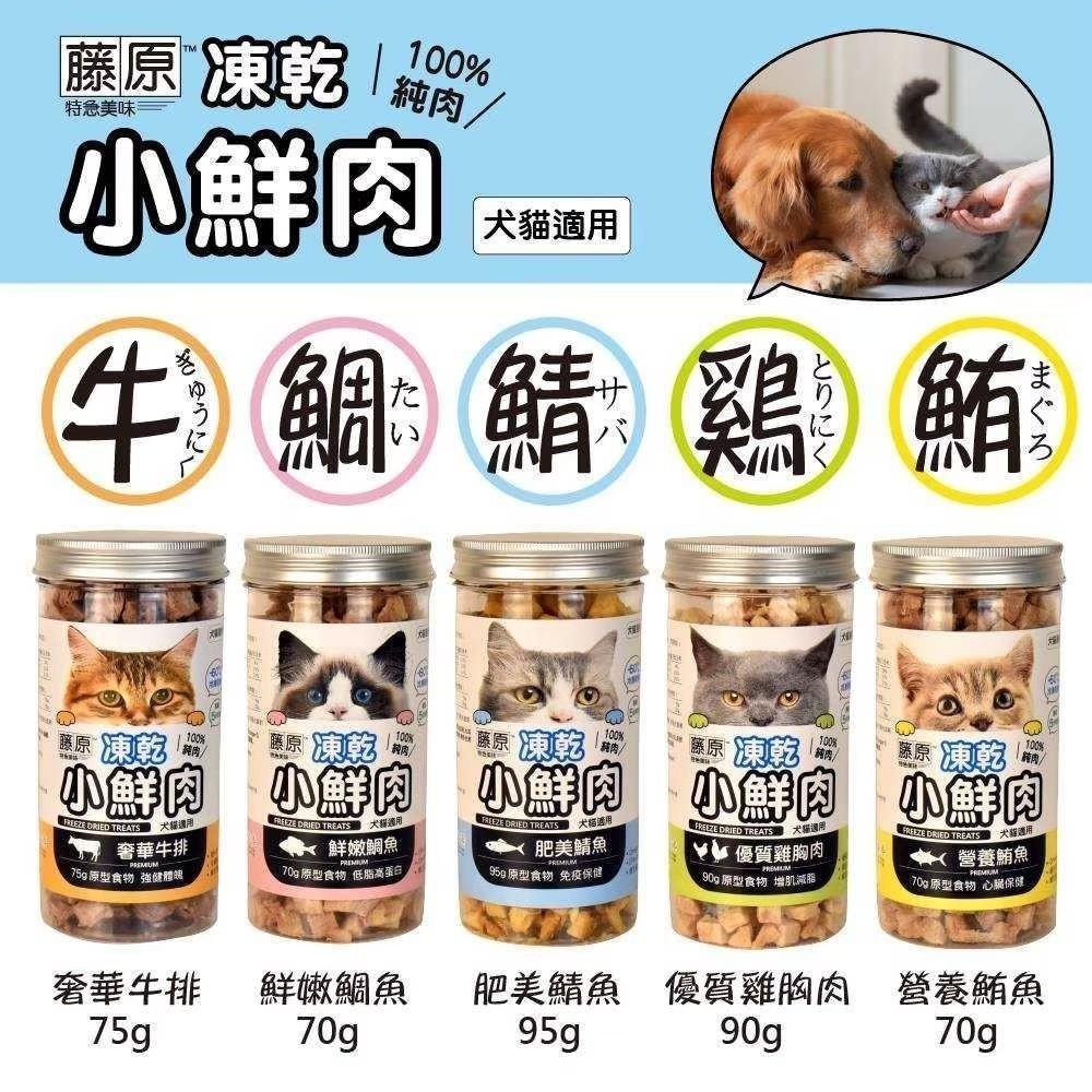 🚀快速出貨🚀萌寵要當家【藤原凍乾小鮮肉】犬貓適用 寵物零食 100%純肉 狗凍乾 貓凍乾 寵物凍乾【罐裝】-細節圖8