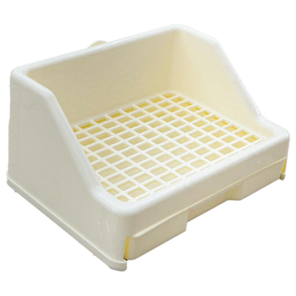 🚀隔日到貨🚀萌寵要當家寵物來了 台灣現貨 寵兔抽屜式便盆 兔子用品 兔用品 兔便盆 方形便盆 天竺鼠尿盆 兔子廁所-細節圖2