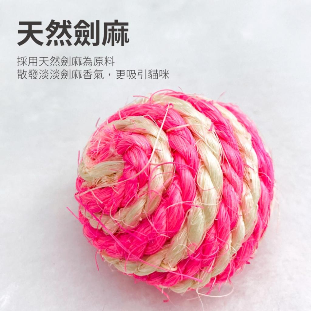 🚀隔日到貨🚀萌寵要當家 有喵病 台灣現貨 寵物叮噹球 貓咪鈴鐺球 貓玩具 籠中鈴鐺球 毛絨鈴鐺球 劍麻球-細節圖9