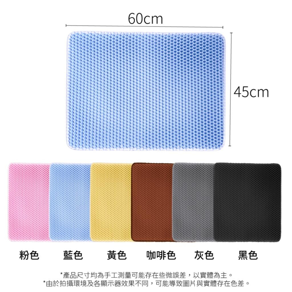 🚀隔日到貨🚀萌寵要當家 台灣現貨 有喵病 防外濺雙層落砂墊 60CM 雙層貓砂墊 落砂踏板 動物造型-細節圖4