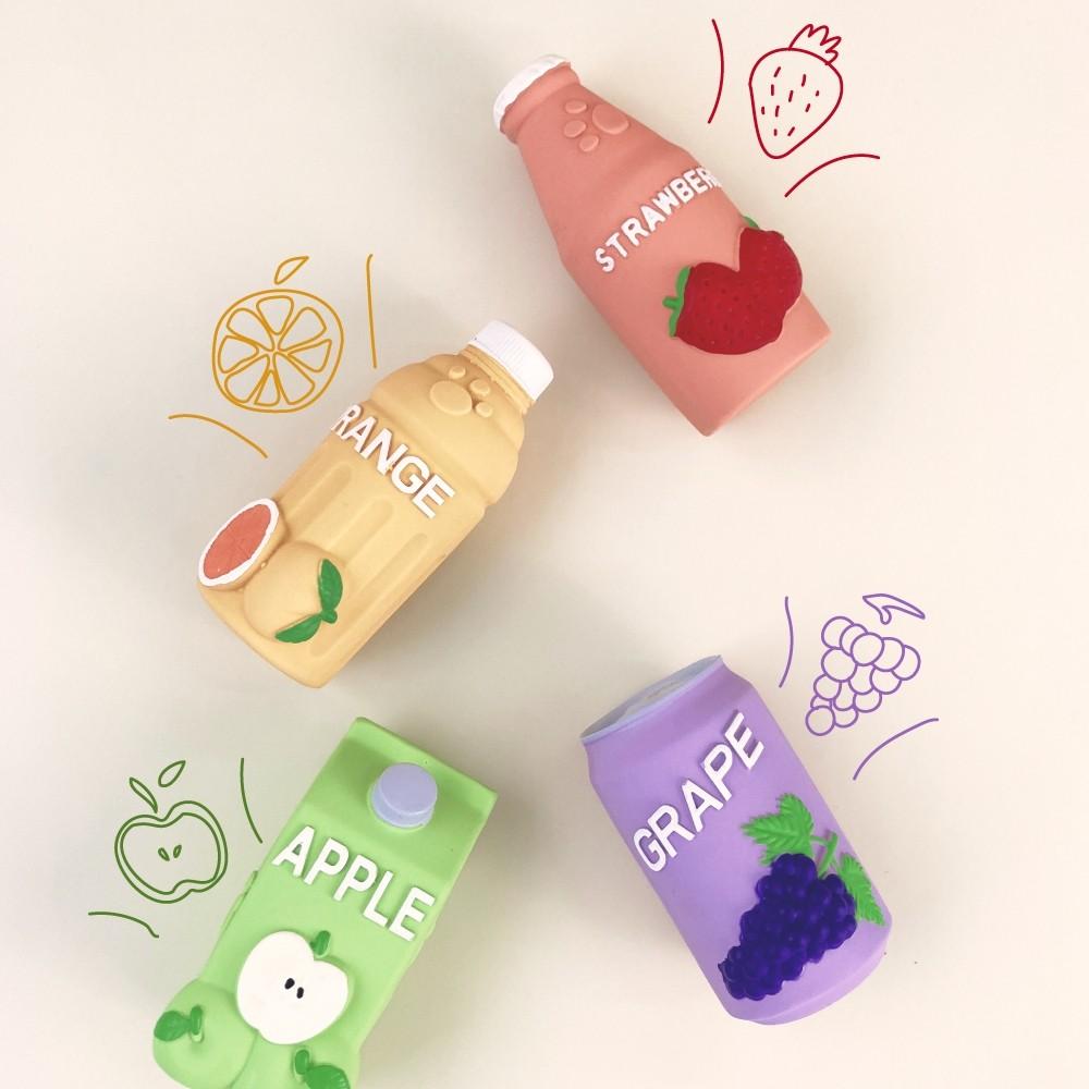 🚀隔日到貨🚀萌寵要當家 寵物來了 台灣現貨 水果飲料乳膠發聲玩具 狗狗耐咬玩具 狗玩具 乳膠玩具-細節圖3