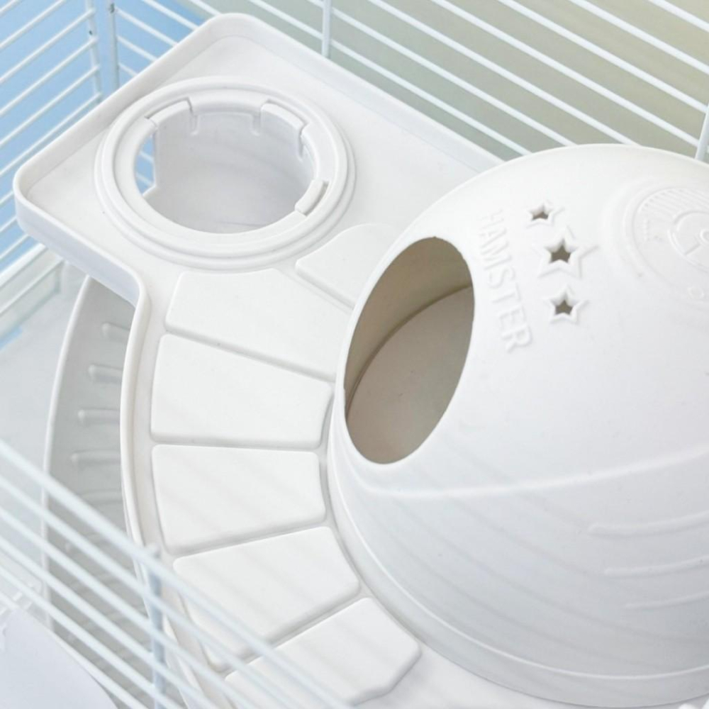 🚀隔日到貨🚀萌寵要當家 寵物來了 台灣現貨雪堡雙層倉鼠籠 寵物老鼠-細節圖3