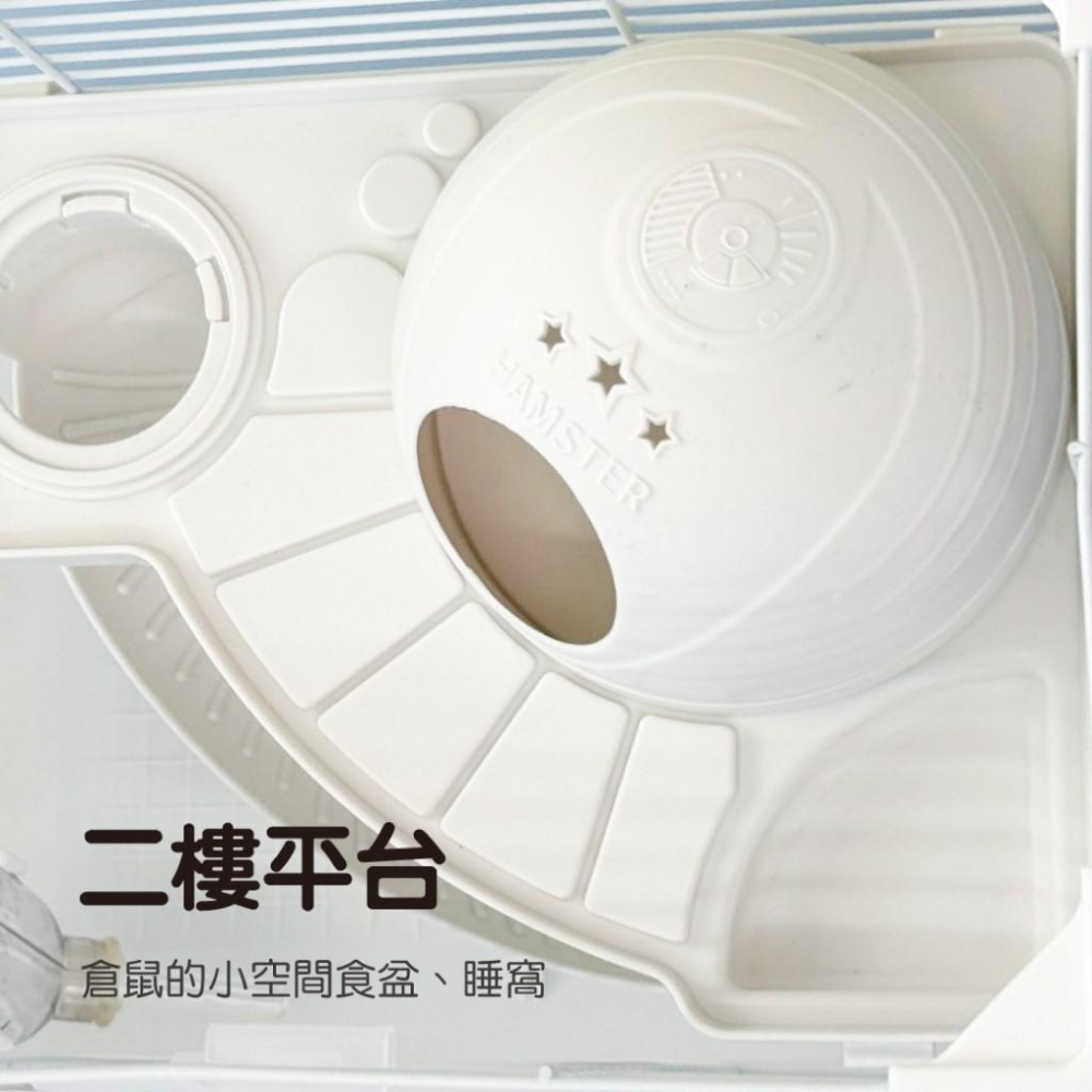 🚀隔日到貨🚀萌寵要當家 寵物來了 台灣現貨雪堡雙層倉鼠籠 寵物老鼠-細節圖4