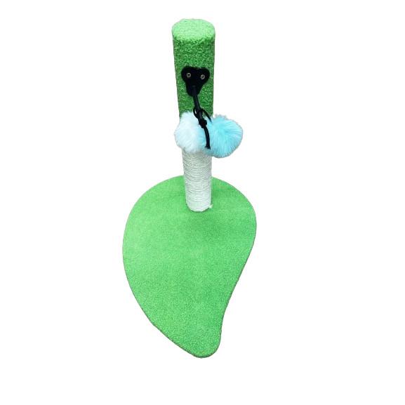 🚀隔日到貨🚀萌寵要當家 貓貓抓柱綠葉款毛球柱貓抓柱貓抓柱-細節圖3