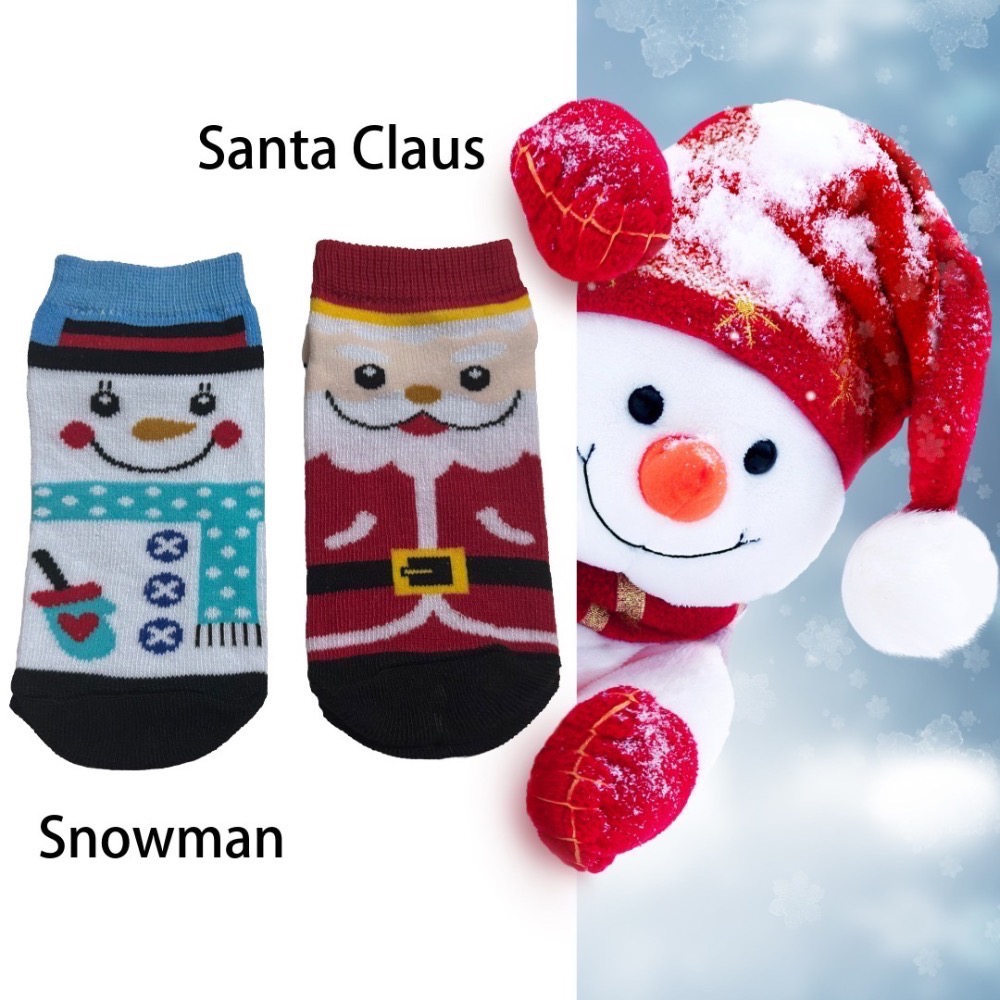 [時尚穿搭］聖誕限定可愛童襪-聖誕節禮物、節慶系列造型襪-細節圖2