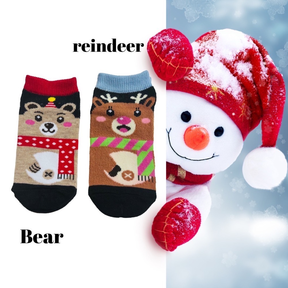 [時尚穿搭］聖誕限定可愛童襪-聖誕節禮物、節慶系列造型襪-細節圖3