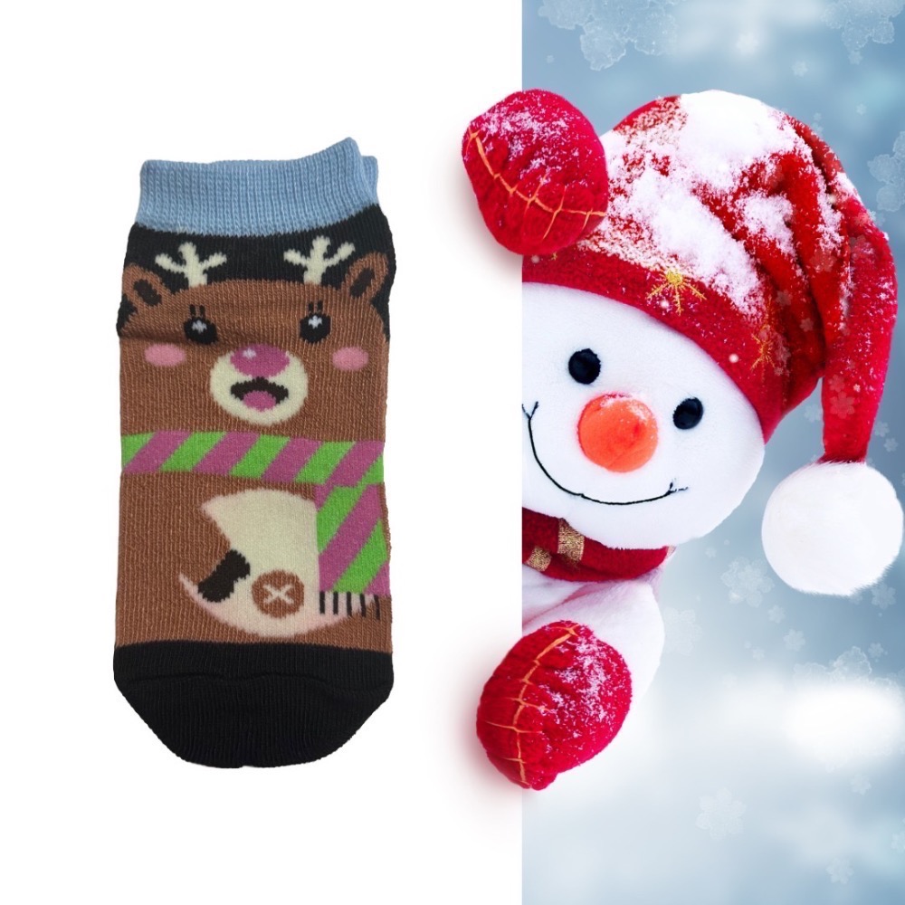 [時尚穿搭］聖誕限定可愛童襪-聖誕節禮物、節慶系列造型襪-規格圖4