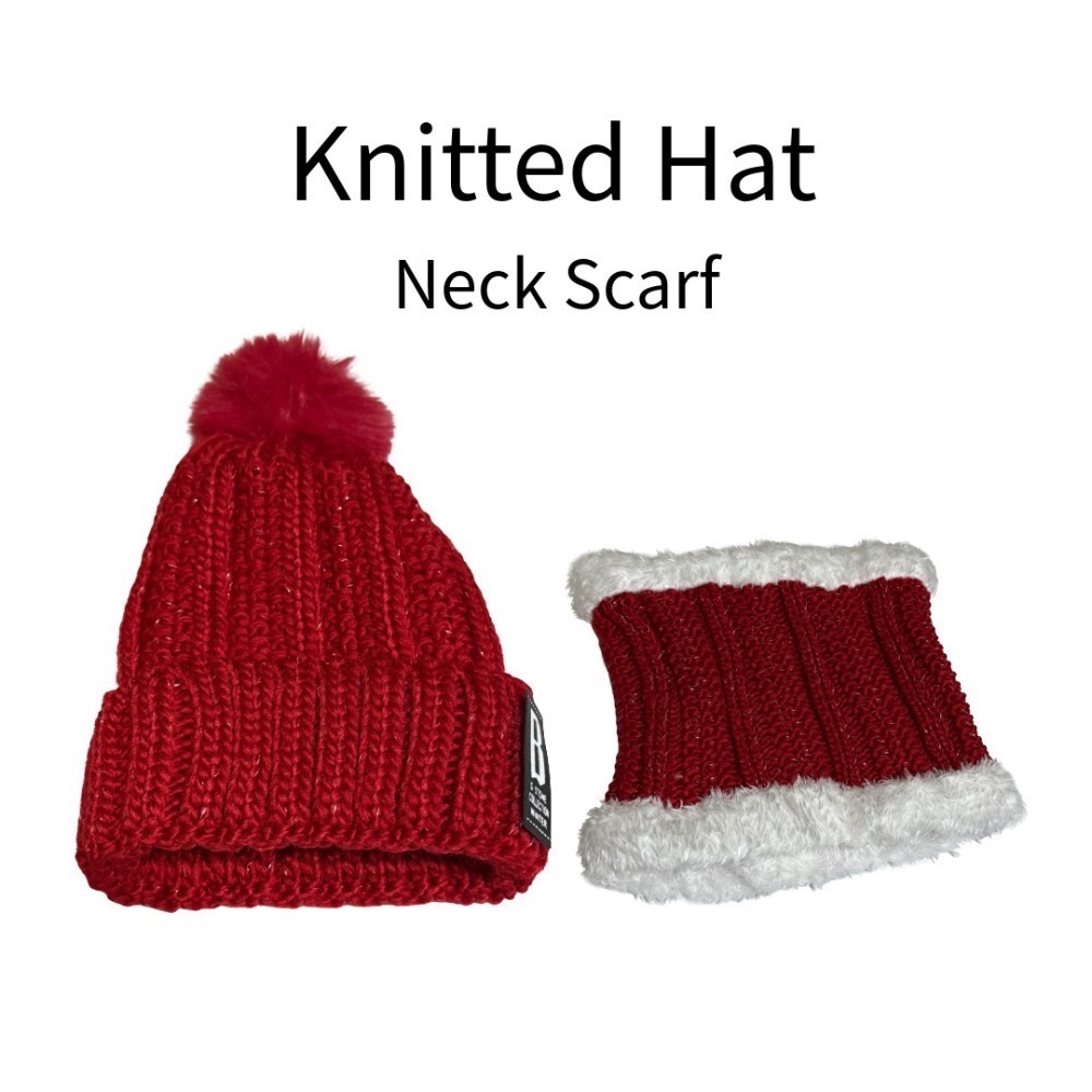 編織帽+圍脖刷毛保暖限定優惠套組（男女適用）-規格圖4