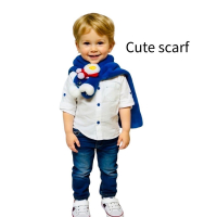 🌟臺灣現貨🌟兒童保暖圍巾、圍脖～藍寶超人款男女童卡通造型圍巾