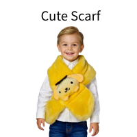 🌟臺灣現貨🌟兒童保暖圍巾、圍脖～小布點款、男女童卡通造型圍巾