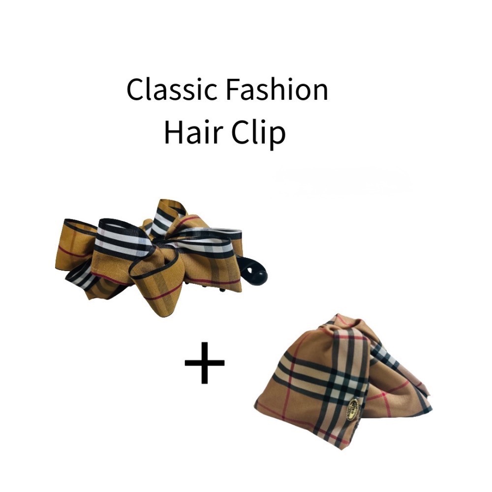 經典格紋時尚髮飾-福袋-細節圖4