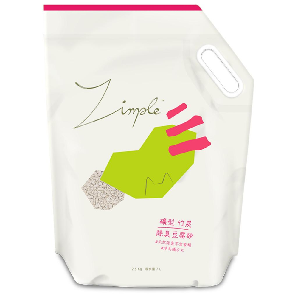 【Zimple】 條型豆腐 2.5公斤 可沖馬桶 瞬間吸水 除臭環保 貓砂  - 汪喵日總匯-細節圖7