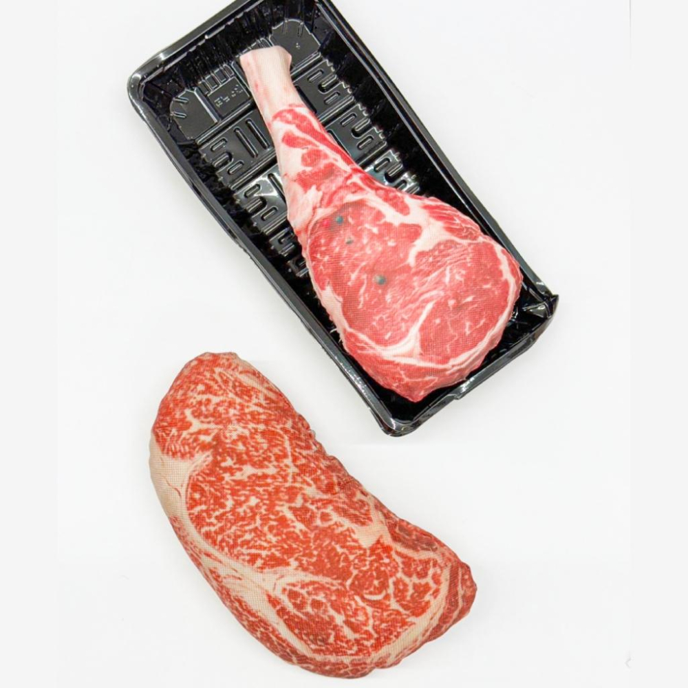 【寵物來了 台灣現貨】仿真牛排發聲玩具 貓狗玩具 貓玩具 狗玩具 寵物玩具 - 汪喵日總匯-細節圖7