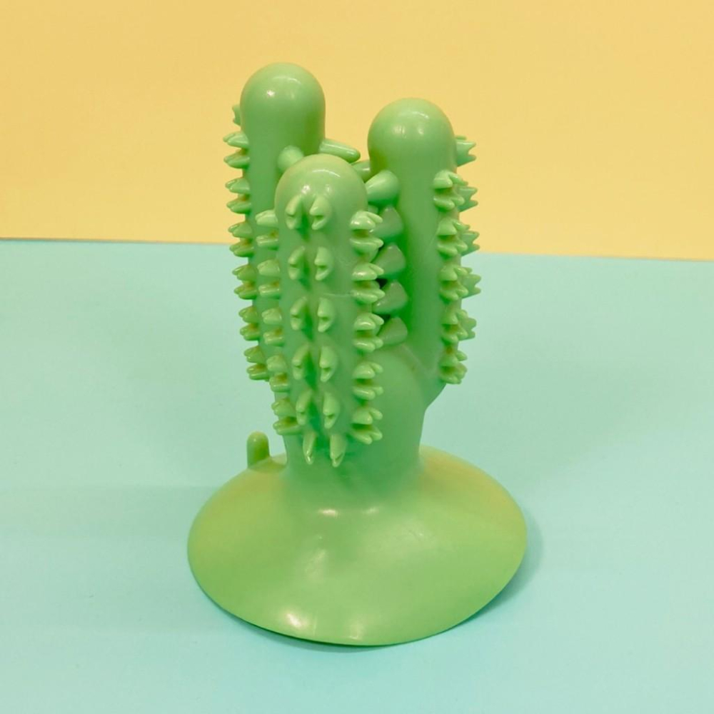 【 寵物來了 台灣現貨 】  仙人掌吸盤狗玩具 磨牙玩具 - 汪喵日總匯-細節圖2