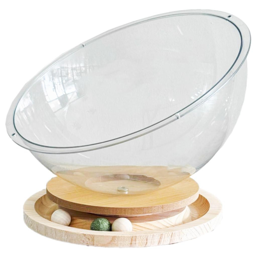 【 有喵病 台灣現貨】太空艙實木轉盤貓窩 睡窩 貓睡窩 - 汪喵日總匯-細節圖5