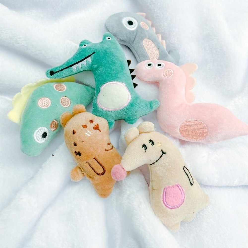 【 有喵病 台灣現貨】療愈系毛絨貓草玩具組-隨機3入 貓玩具 娃娃 - 汪喵日總匯-細節圖3