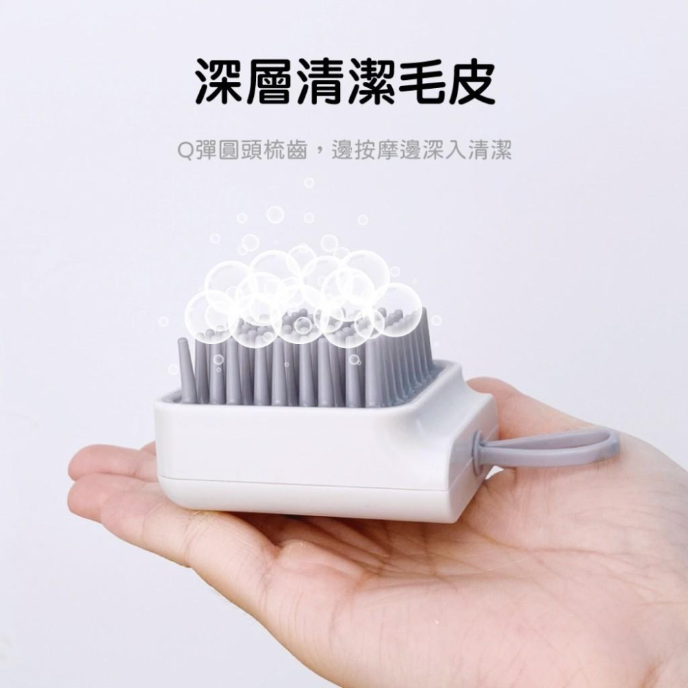 台灣現貨毛寵星人  台灣現貨 洗澡用品 洗澡按摩梳 寵物搓澡手套-細節圖3