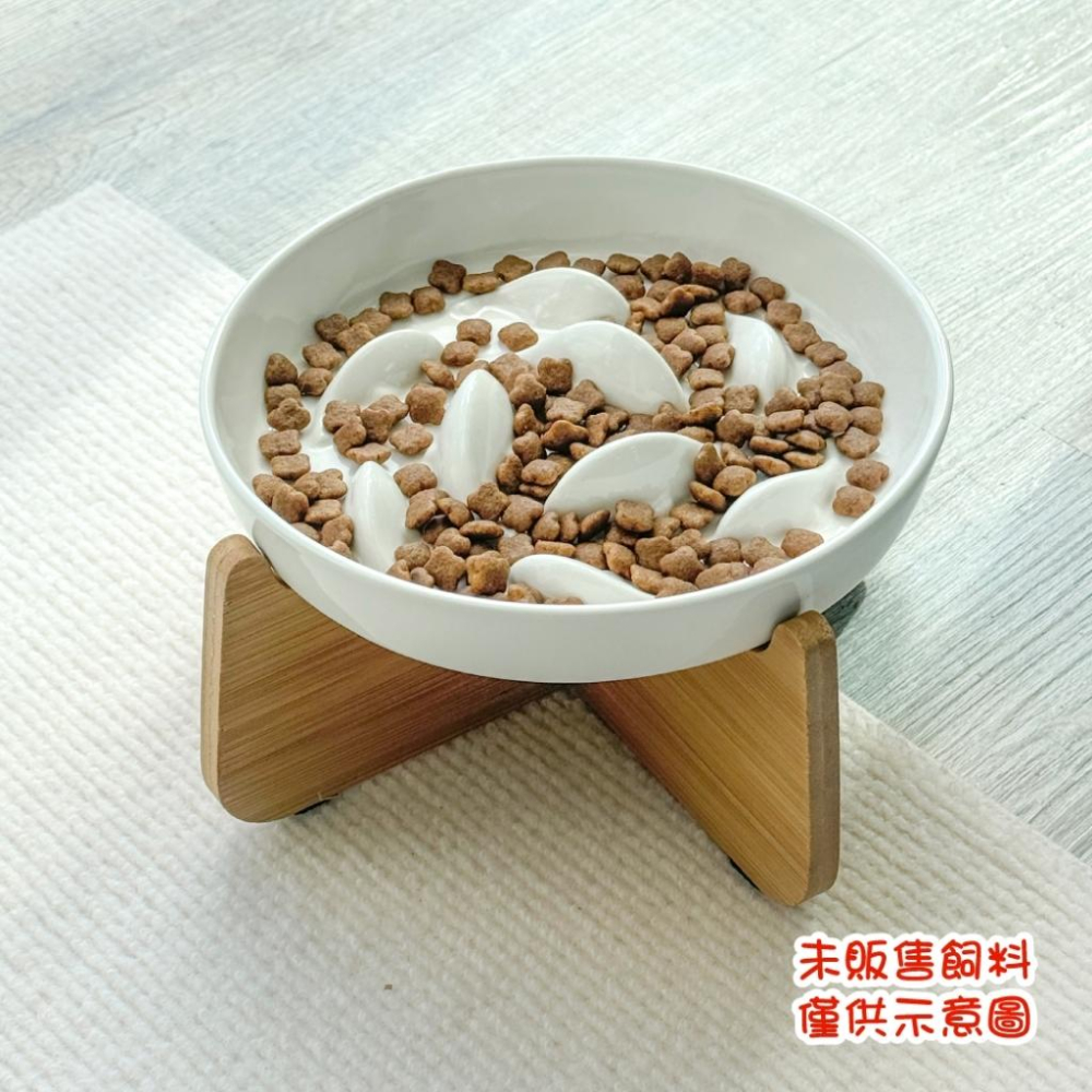 毛寵星人【寵物來了 台灣現貨】 加高防漏金魚慢食碗 寵物陶瓷碗 寵物慢食碗 貓碗 寵物杯碗 狗碗-細節圖5