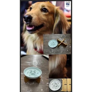 毛寵星人【寵物來了 台灣現貨】 加高防漏金魚慢食碗 寵物陶瓷碗 寵物慢食碗 貓碗 寵物杯碗 狗碗-細節圖6