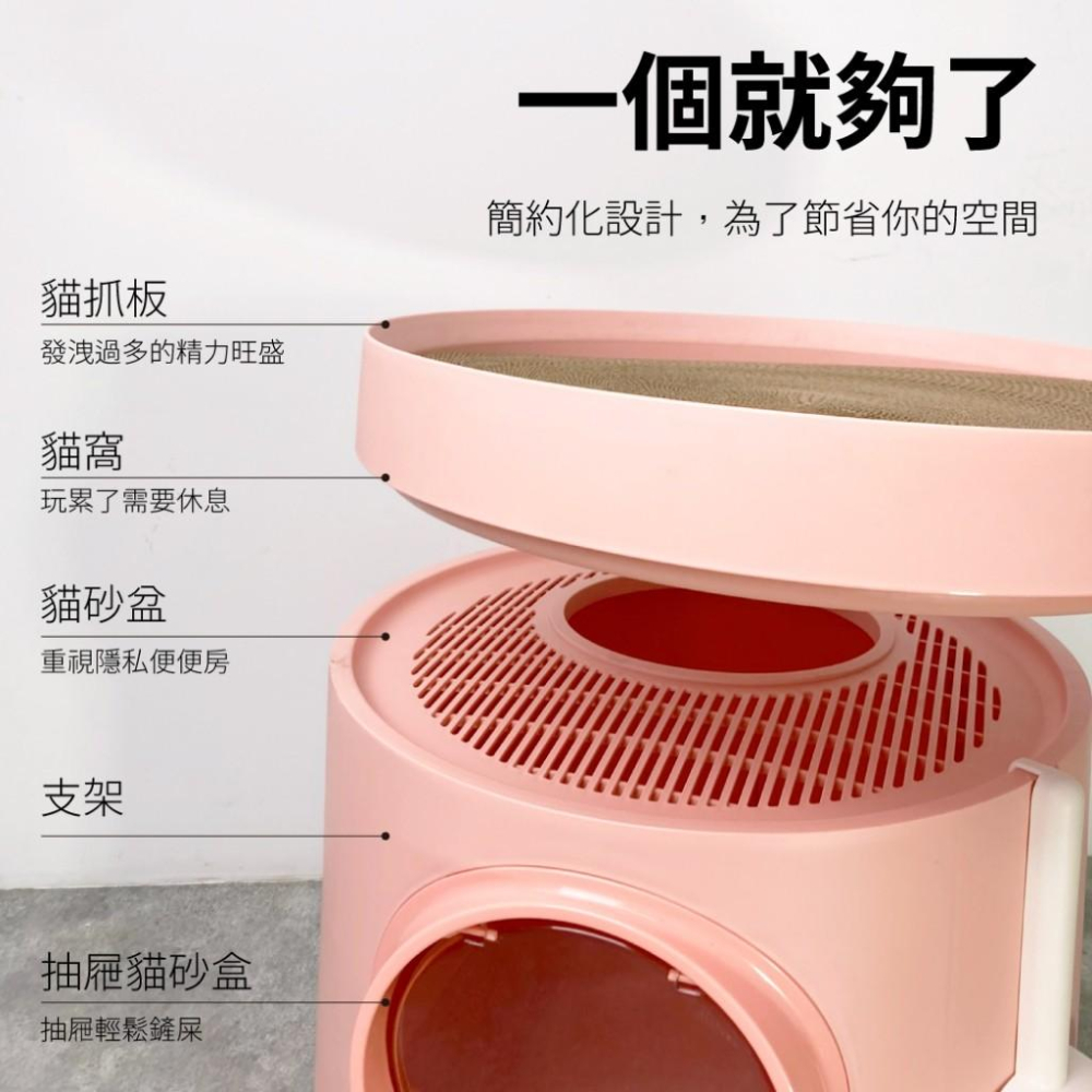毛寵星人【有喵病 台灣現貨】城堡組合貓砂盆>便盆>造型便盆>貓用>貓廁所-細節圖2