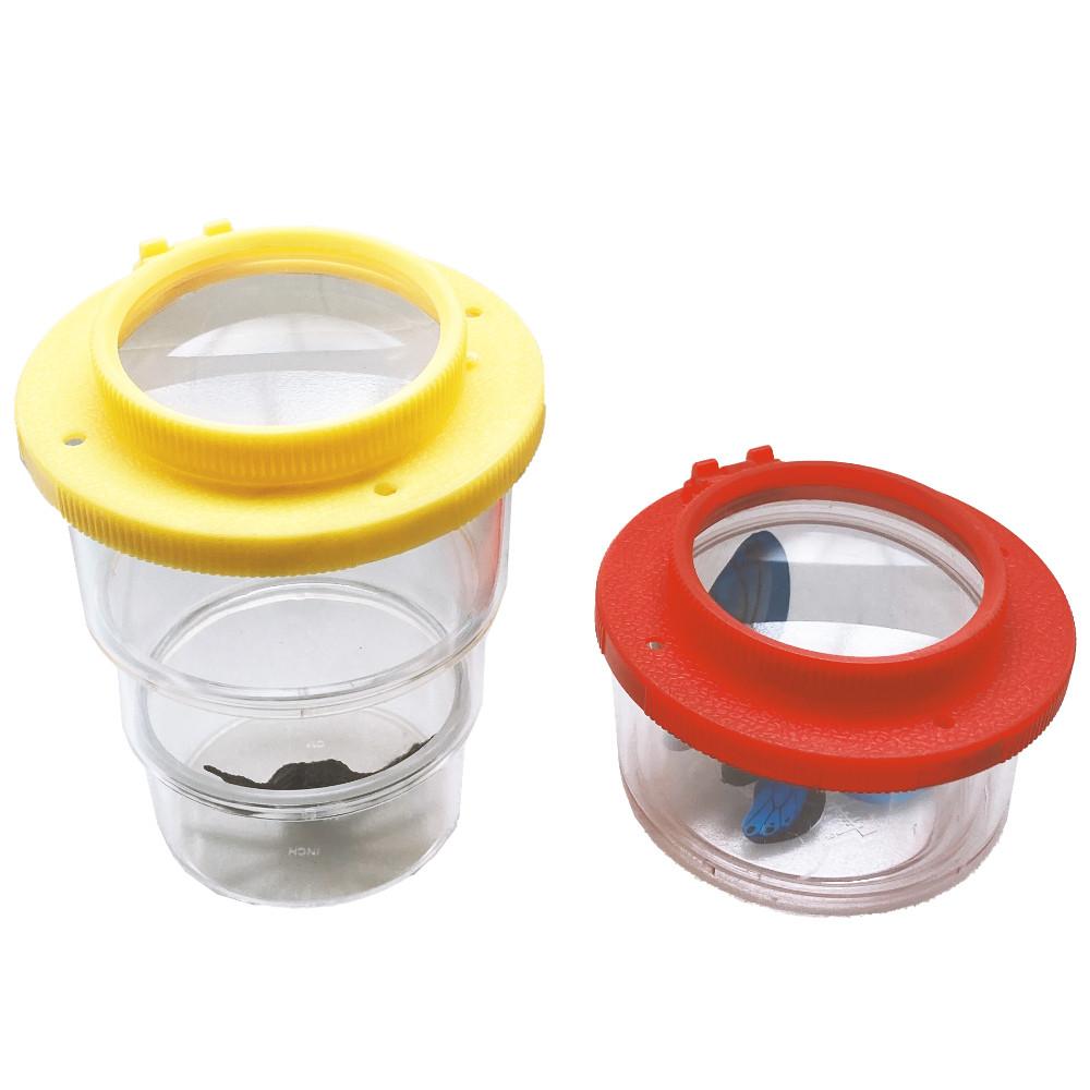 毛寵星人【寵物來了 台灣現貨】昆蟲觀察三節杯 抓昆蟲 觀察器 小孩觀察 放大鏡-細節圖2