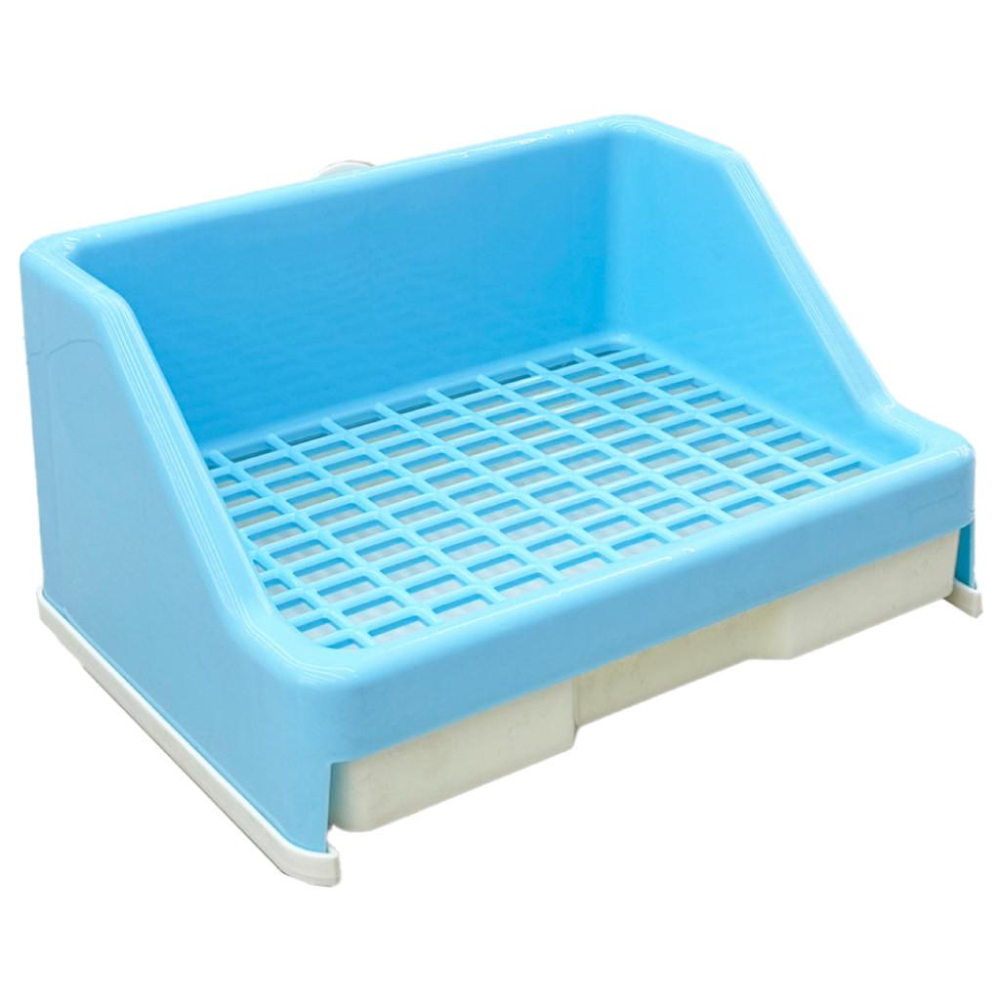 毛寵星人【寵物來了 台灣現貨】寵兔抽屜式便盆 兔子用品 兔用品 兔便盆 方形便盆 天竺鼠尿盆 兔子廁所-細節圖2