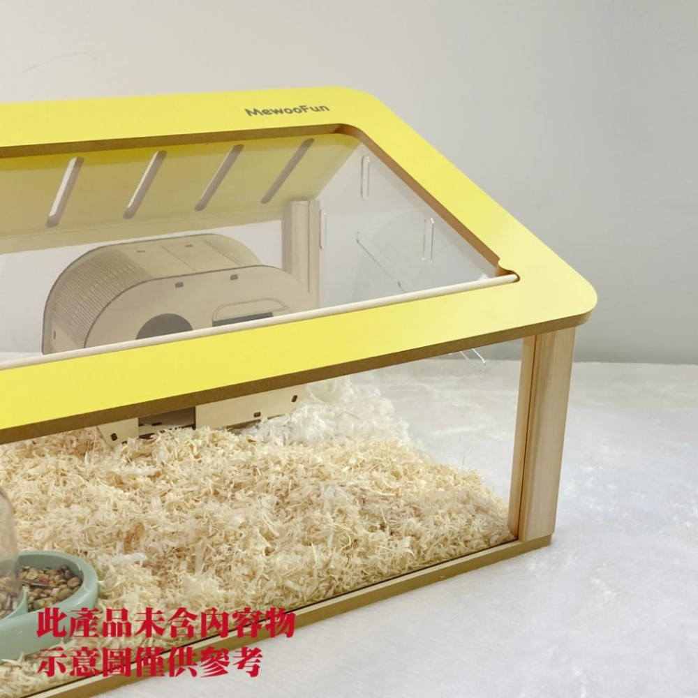 毛寵星人【寵物來了 台灣現貨】木質全景倉鼠籠 木質別墅倉鼠籠 倉鼠別墅 造景籠 飼養箱-細節圖4