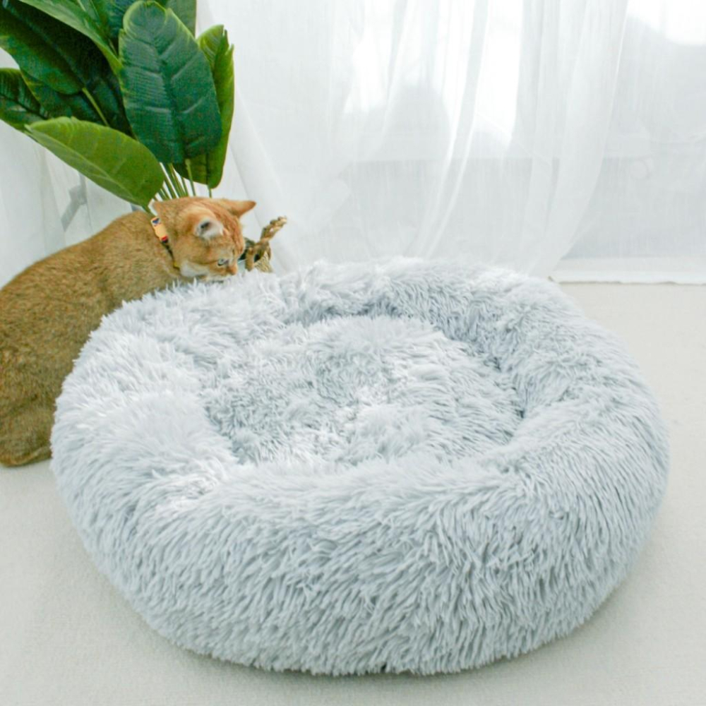 毛寵星人【寵物來了 台灣現貨】秋冬長毛絨圓毯 毛絨方形睡墊  長毛絨舒眠睡-細節圖4