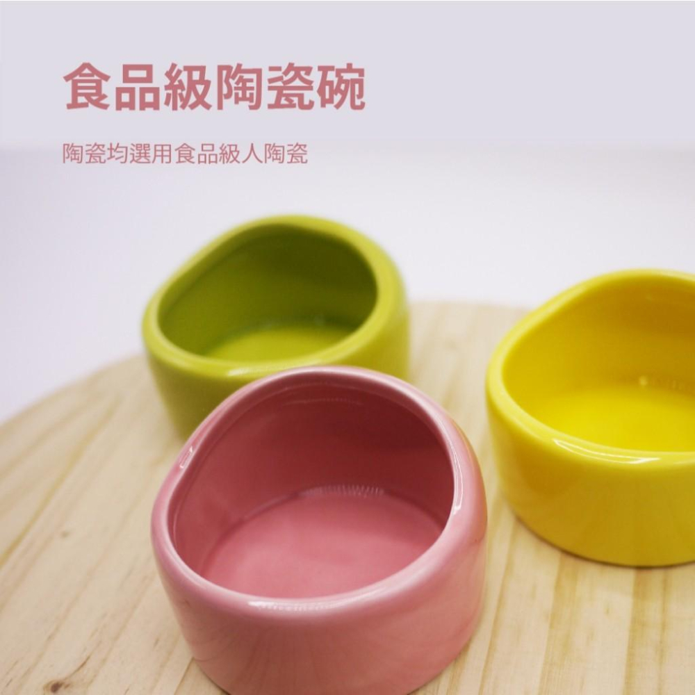 毛寵星人【寵物來了 台灣現貨】小寵陶瓷食器 陶瓷食器 倉鼠食物碗 小動物 陶瓷碗 熊鼠 倉鼠 黃金鼠-細節圖2