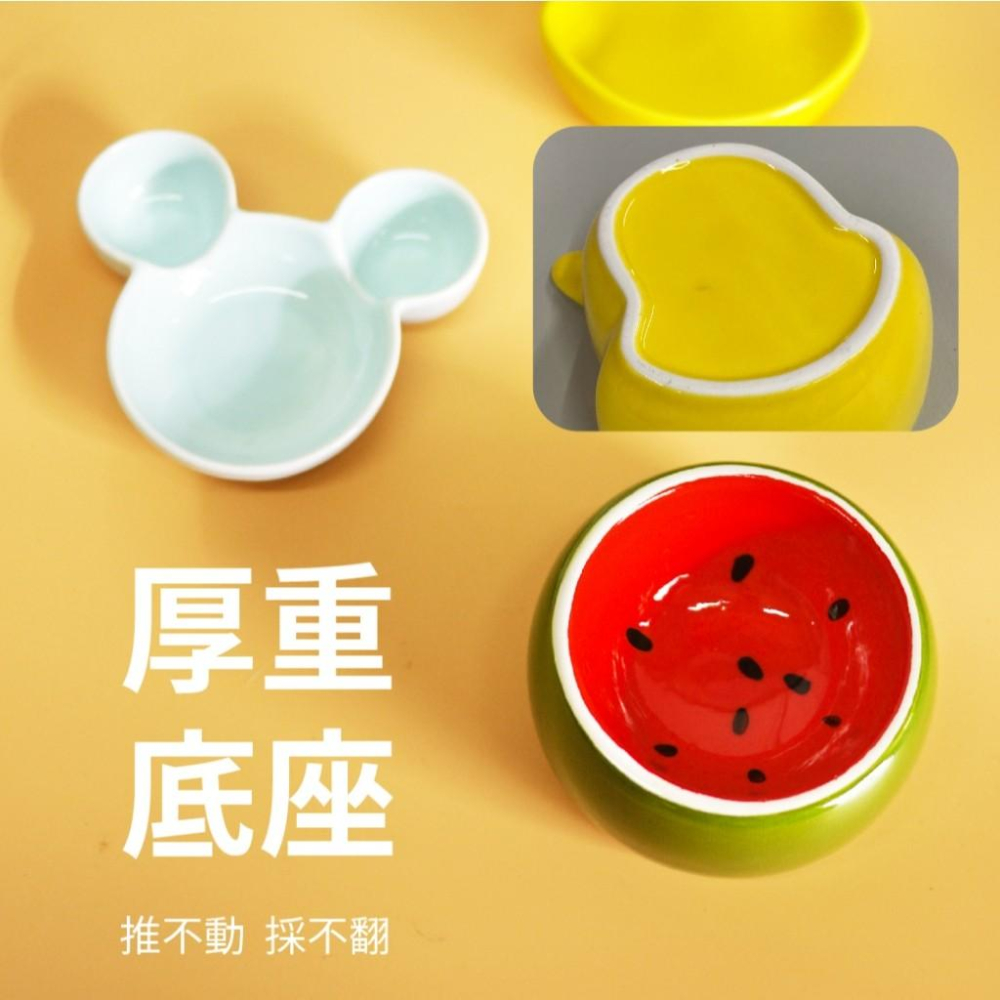毛寵星人【寵物來了 台灣現貨】小寵陶瓷食器 陶瓷食器 倉鼠食物碗 小動物 陶瓷碗 熊鼠 倉鼠 黃金鼠-細節圖4