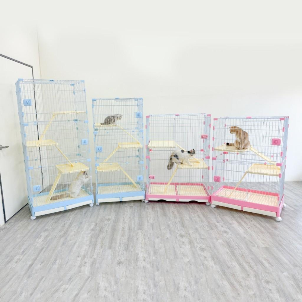 毛寵星人【有喵病 台灣現貨】抽屜式貓砂盆三層貓籠 四層貓籠 抽屜式貓砂盆貓籠 寵物籠 貓咪-細節圖5