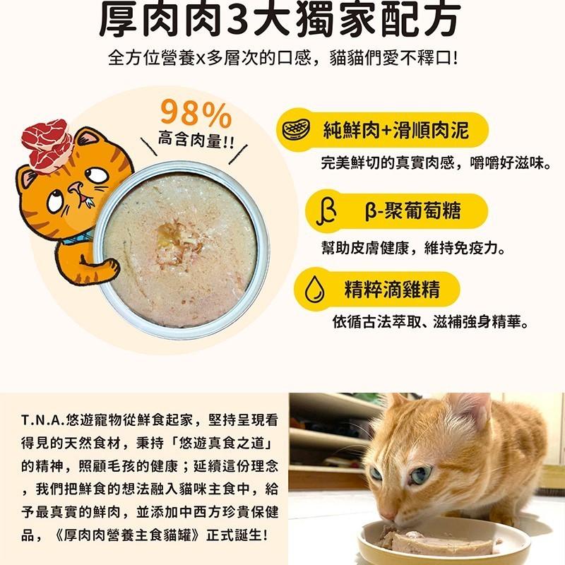 毛寵星人【TNA 厚肉肉 貓罐頭】貓主食罐 貓咪罐罐 罐頭【80g】🐈-細節圖3