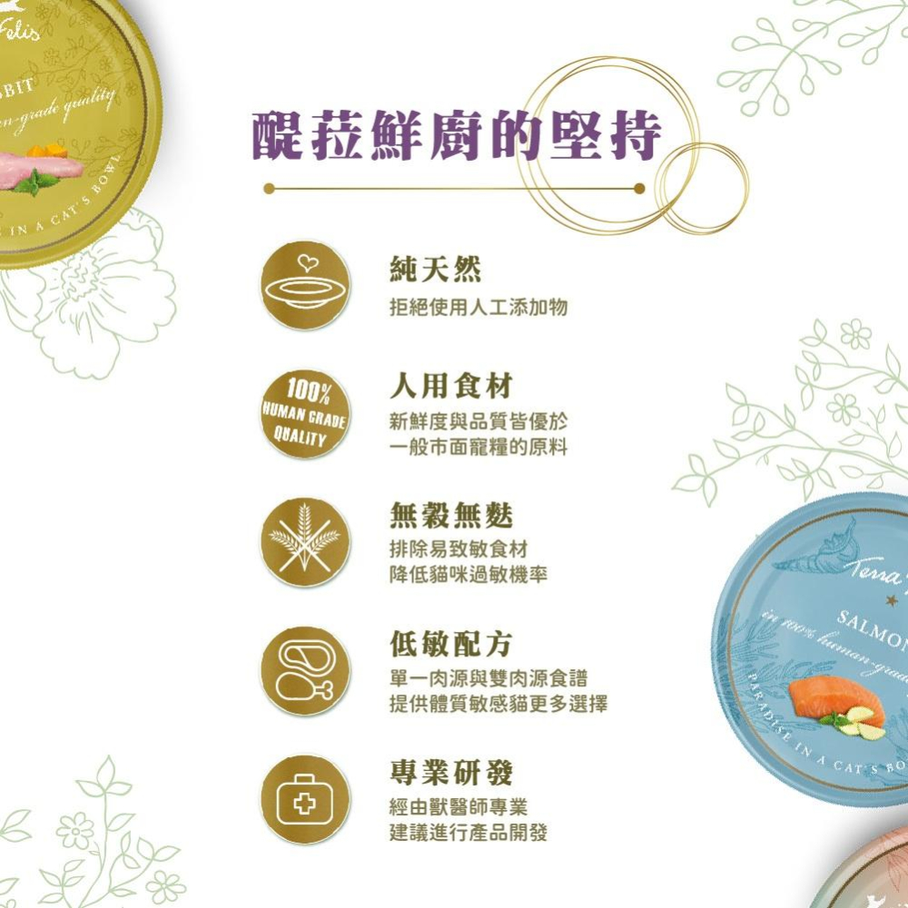 【大尾巴】醍菈鮮廚 仙境貓罐 貓罐頭 貓主食罐 貓食 貓薄荷 罐頭 80g-細節圖8