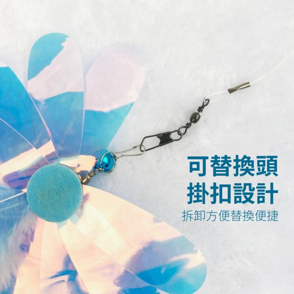 【大尾巴】台灣現貨 有喵病 DIY伸縮逗貓棒替換頭 逗貓棒 玩具 貓 寵物-細節圖4