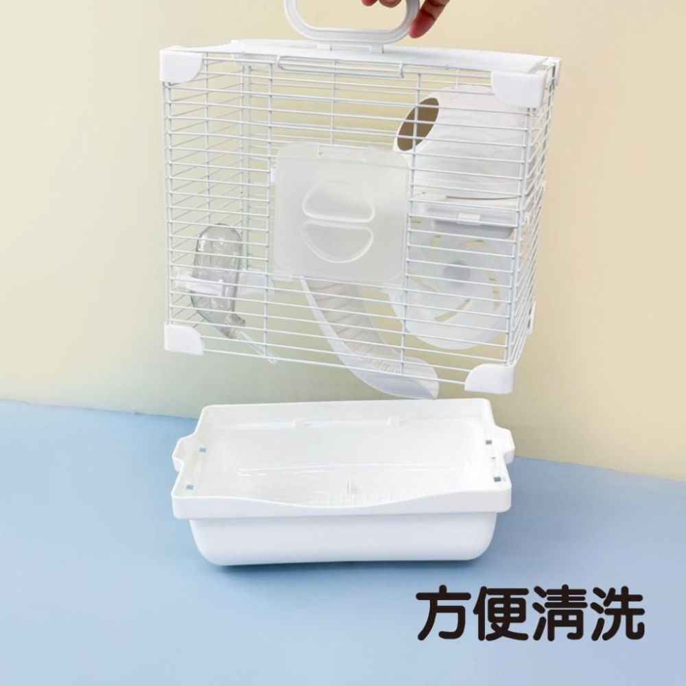 【大尾巴】寵物來了 台灣現貨 雪堡雙層 倉鼠籠 外出鼠籠 倉鼠用品-細節圖6