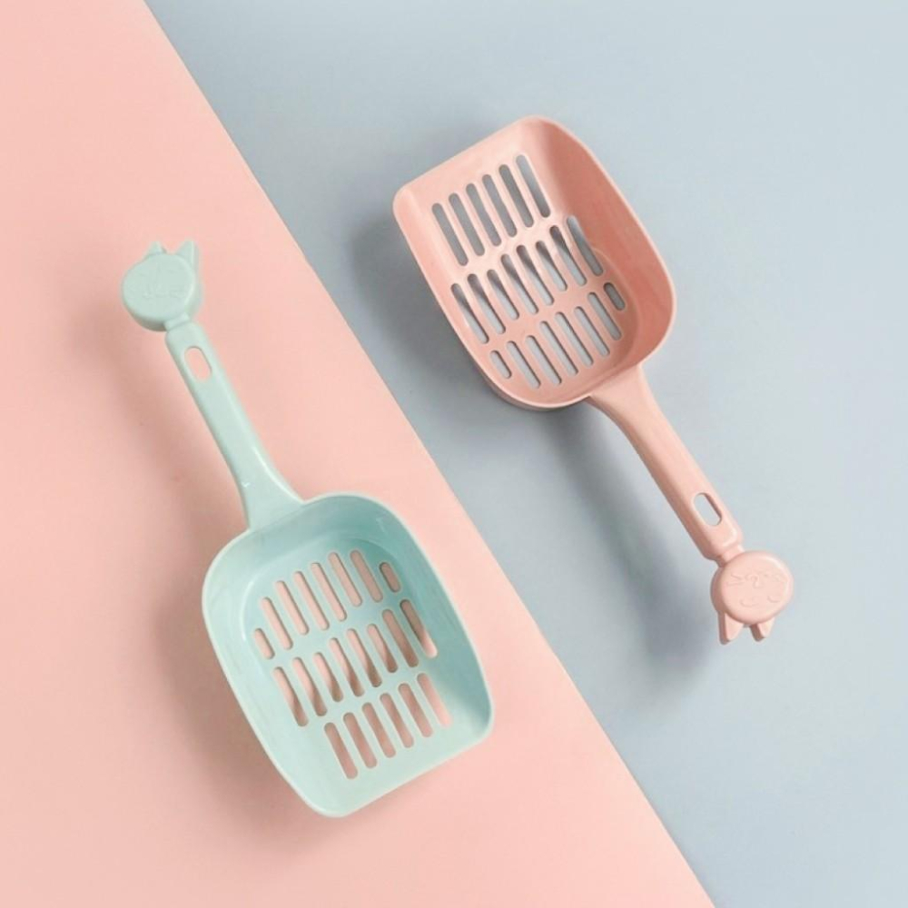 【大尾巴】有喵病 台灣現貨 粉彩貓頭鷹貓砂鏟 加大貓砂專用鏟 貓砂 豆腐砂 貓廁所 快速漏砂-細節圖5