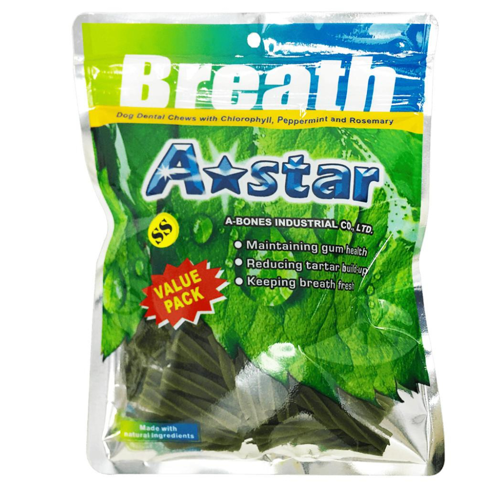 【大尾巴】Astar AB多效螺旋五星棒超 袋裝 犬零食 狗零食 潔牙骨 草本-細節圖4