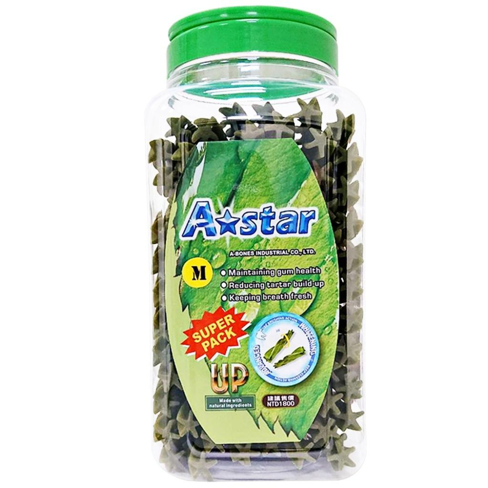 【大尾巴】Astar AB 潔牙骨 多效螺旋五星棒 草本潔牙骨 桶裝 超大桶 家庭號 犬零食 狗零食-細節圖3