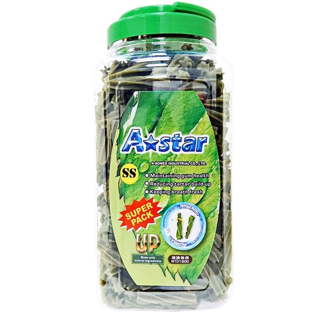 【大尾巴】Astar AB 潔牙骨 多效螺旋五星棒 草本潔牙骨 桶裝 超大桶 家庭號 犬零食 狗零食-細節圖5