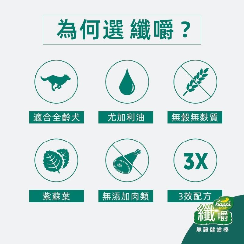 【大尾巴】Happi Doggy 纖嚼 無穀健齒棒 潔牙骨 潔牙棒 寵物潔牙 25g(單支)-細節圖6